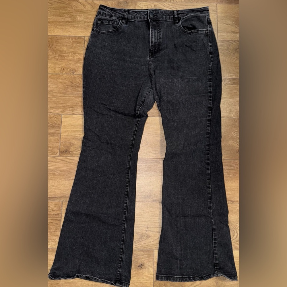 d. jeans Women's Black Flare Jeans